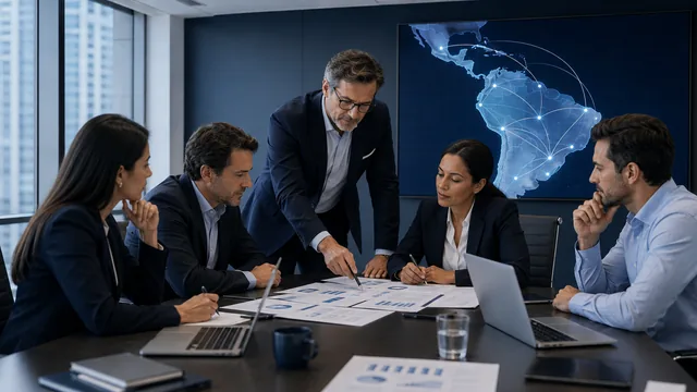 Regional finance team coordinating accounting across multiple Latin American subsidiaries